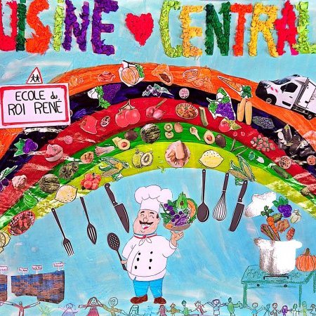 Des fresques aux couleurs de la Cuisine Centrale !